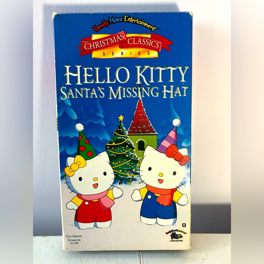 Hello Kitty Santa's Missing Hat VHS 1995 Sanrio Christmas